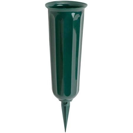 Afs 3" Plastic Cone - Round Bottom Vase: Green (case of 36) 5011